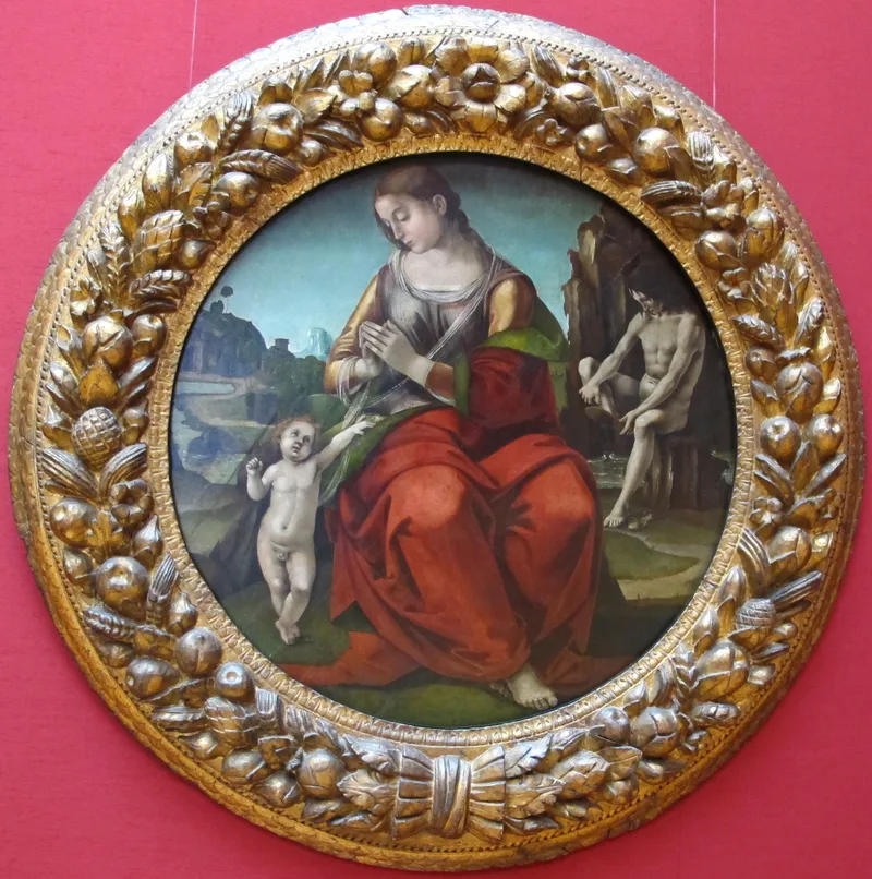 Vierge à l'Enfant avec prophètes (tondo)