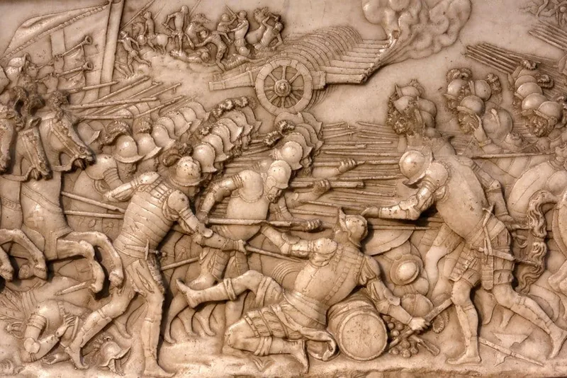 Bas-reliefs des batailles du tombeau de François Iᵉʳ