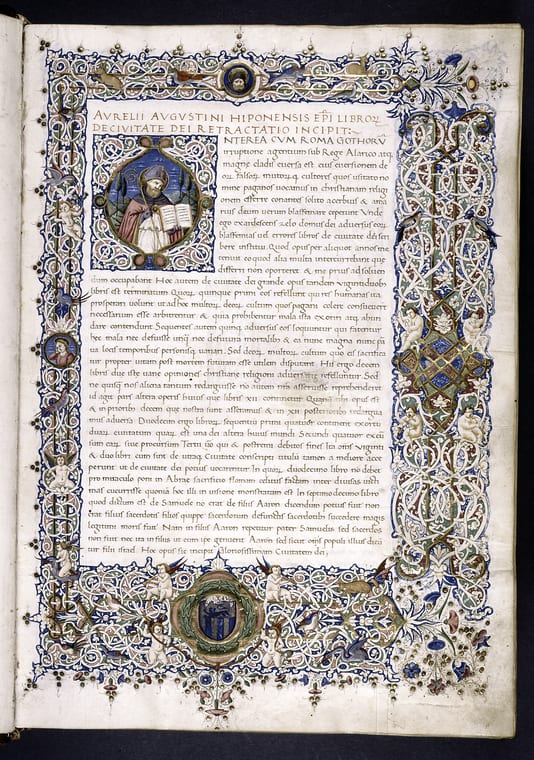 Cité de Dieu de saint Augustin — Incunable de Jean Mentel