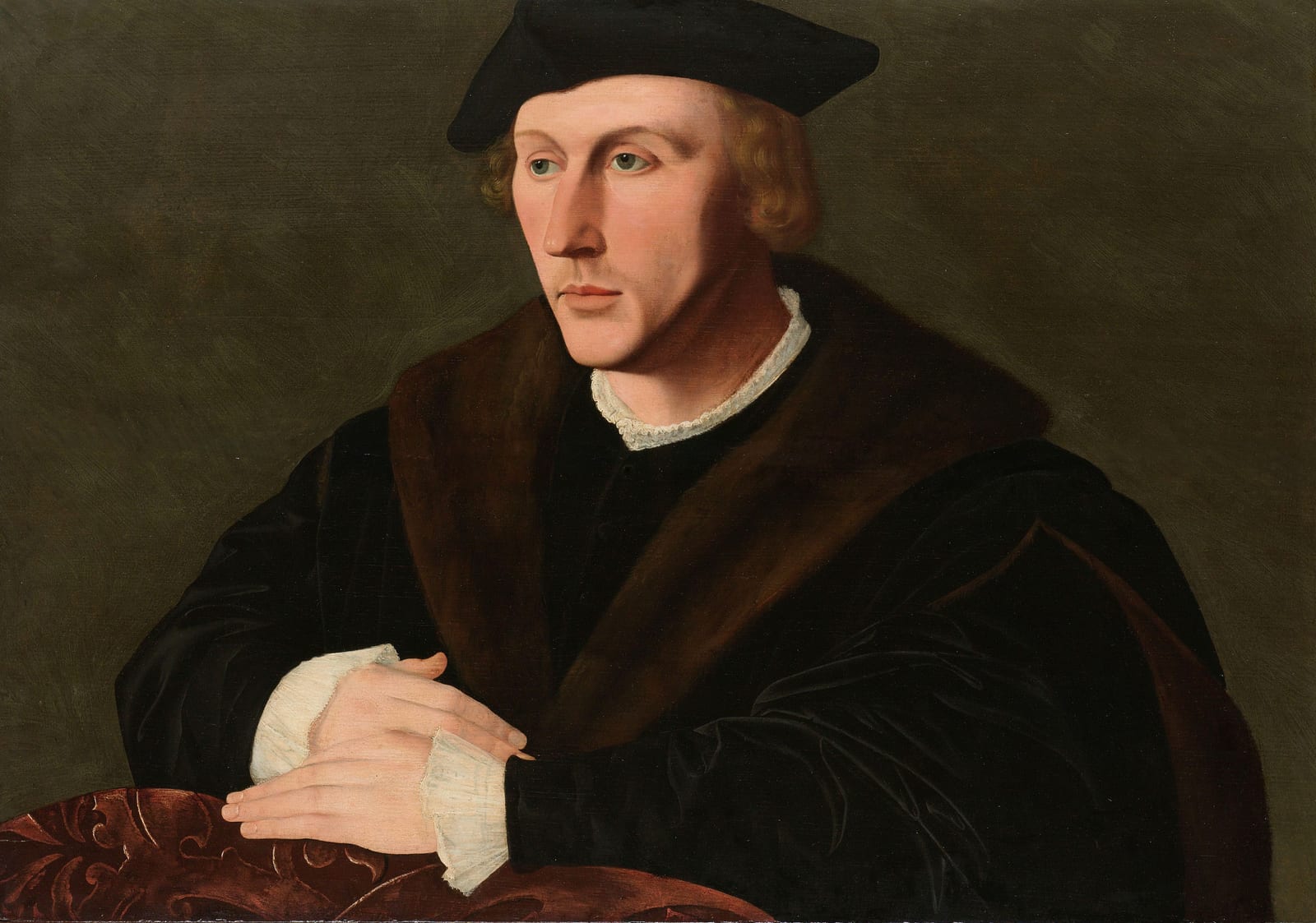 Portret van Joris van Egmond, bisschop van Utrecht — Jan van Scorel, ca. 1535-1540