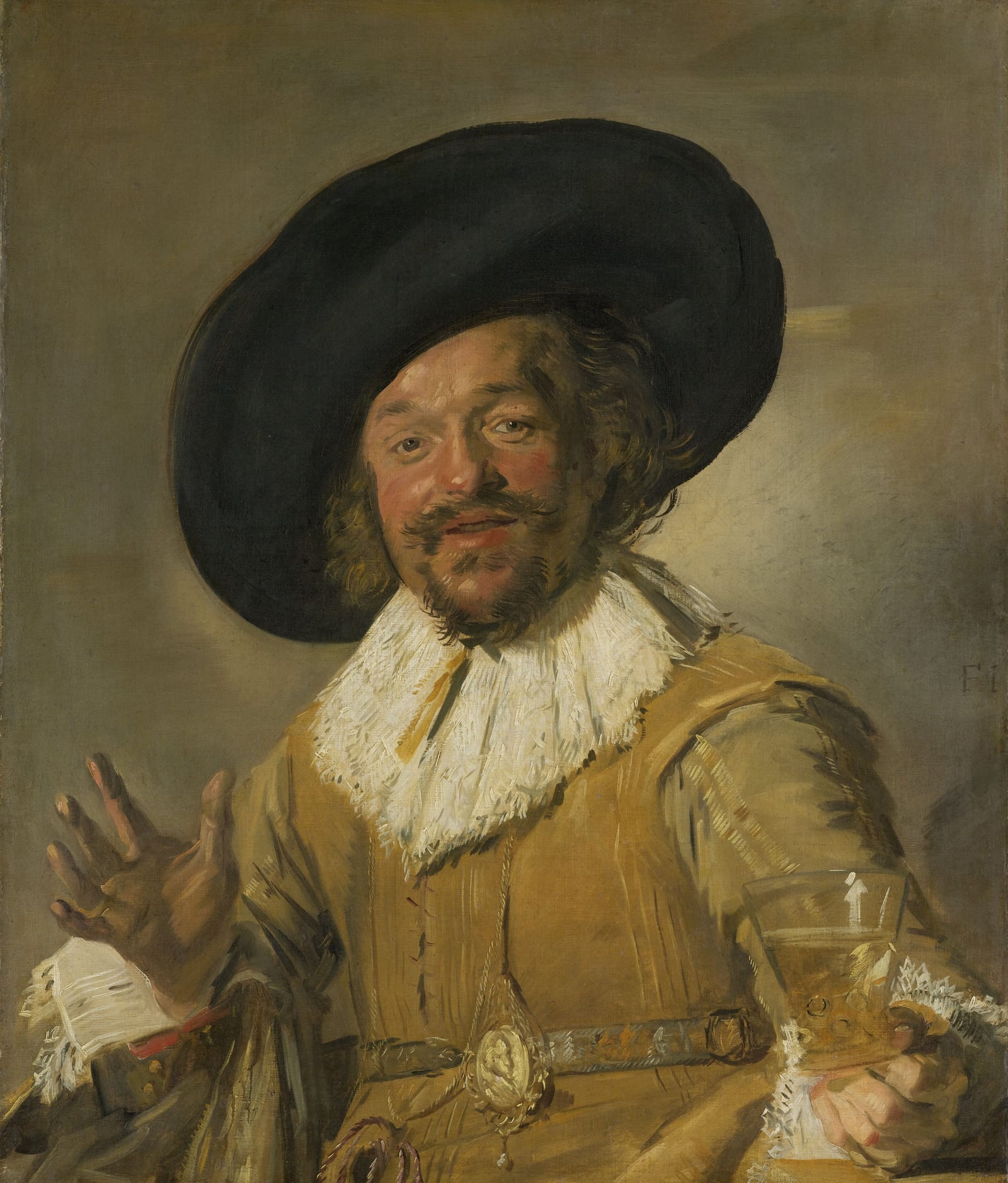De vrolijke drinker — Frans Hals (ca. 1628-1630)