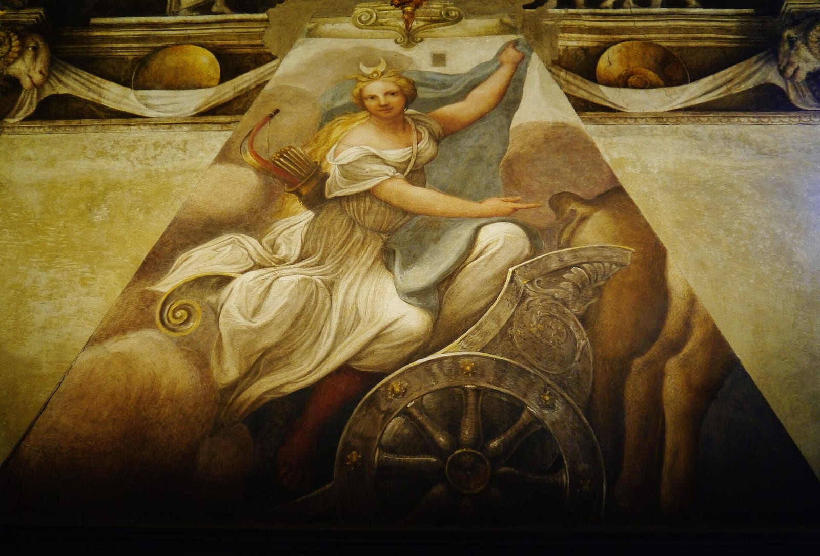 Intérieur de Le Corrège à Parme (Camera di San Paolo et coupole du Duomo)