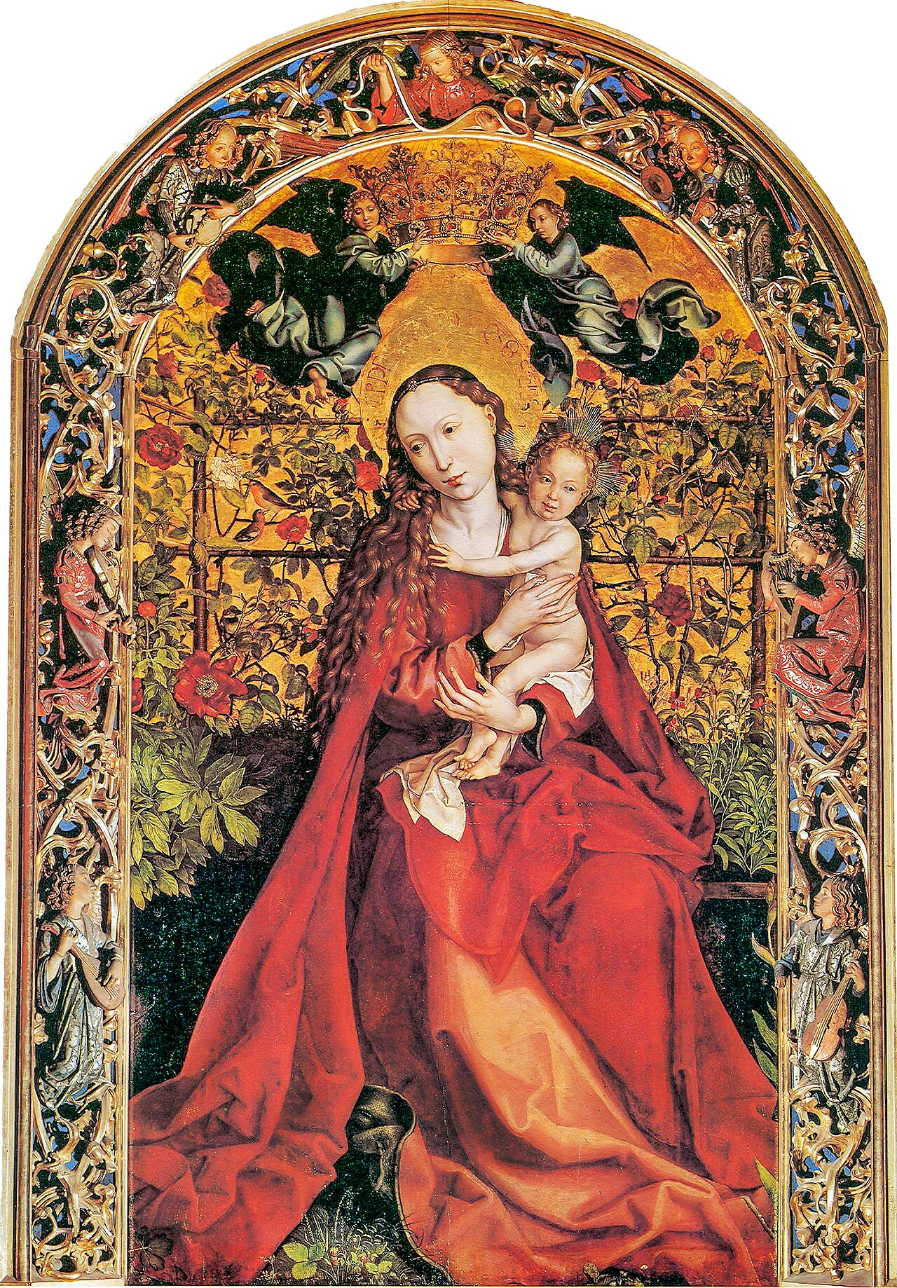 La Vierge au buisson de roses (Madonna of the Rose Bower)