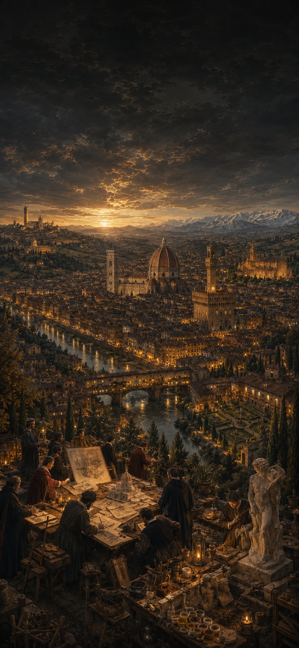 Carte des sites Renaissance en Toscane