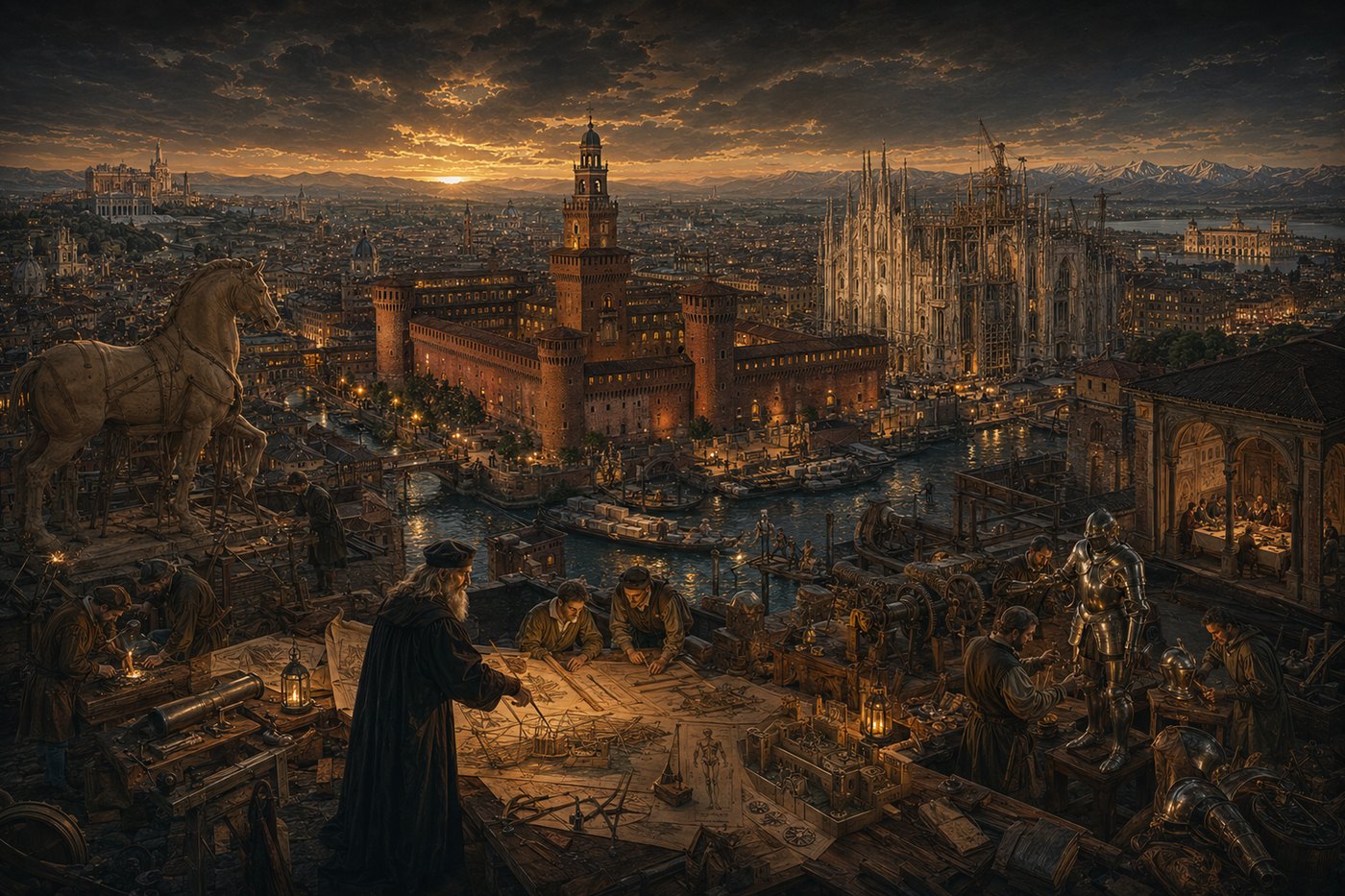 La Renaissance en Lombardie — carte des sites