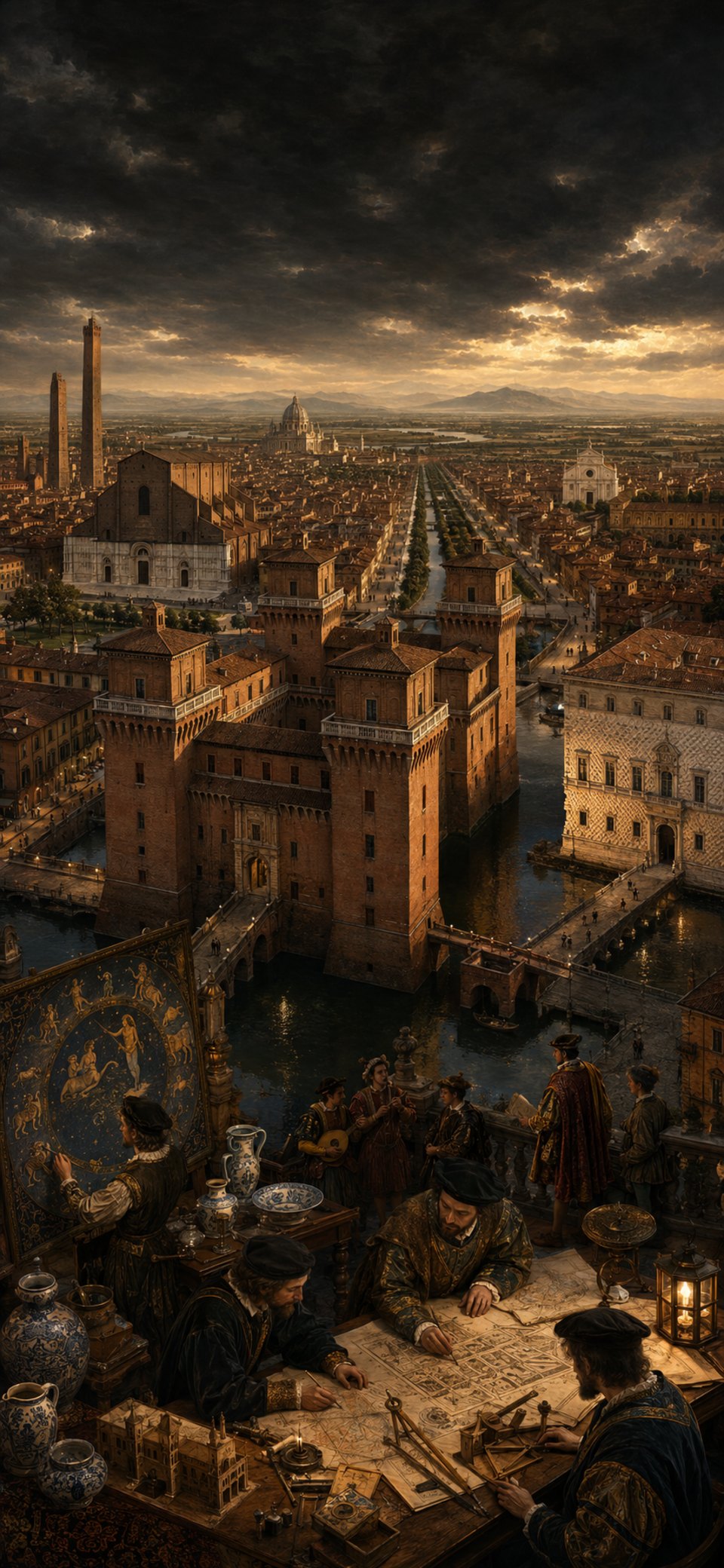 Carte des sites Renaissance en Émilie-Romagne