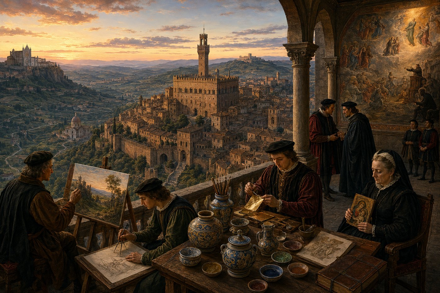 La Renaissance en Ombrie — carte des sites
