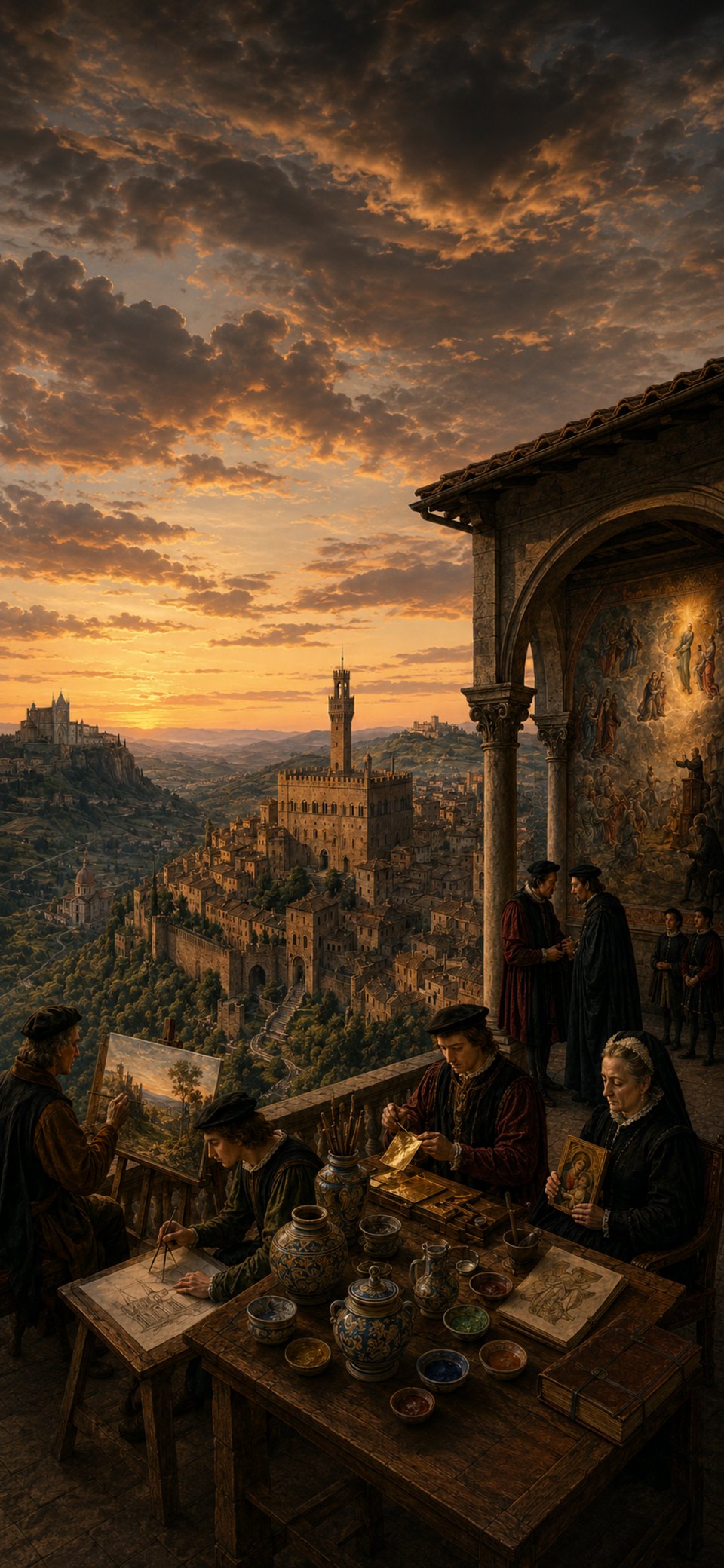 Carte des sites Renaissance en Ombrie