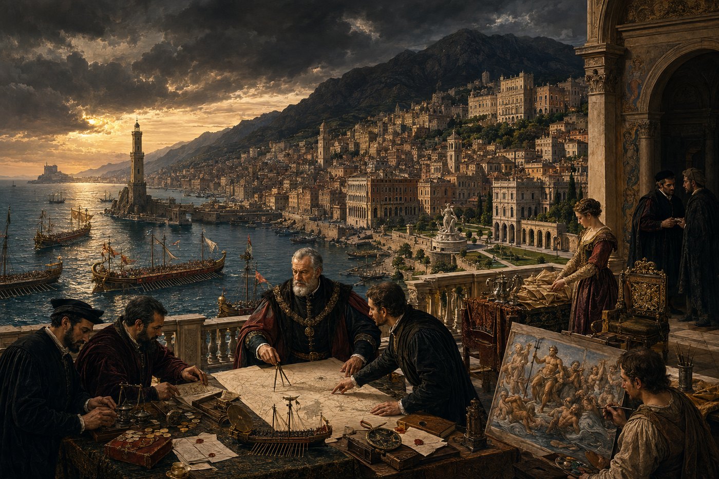 La Renaissance en Ligurie — carte des sites