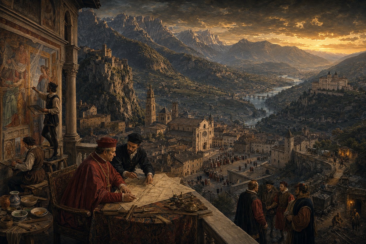 La Renaissance en Trentin-Haut-Adige — carte des sites