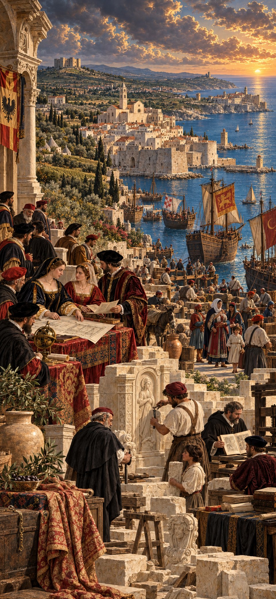 Carte des sites Renaissance en Pouilles