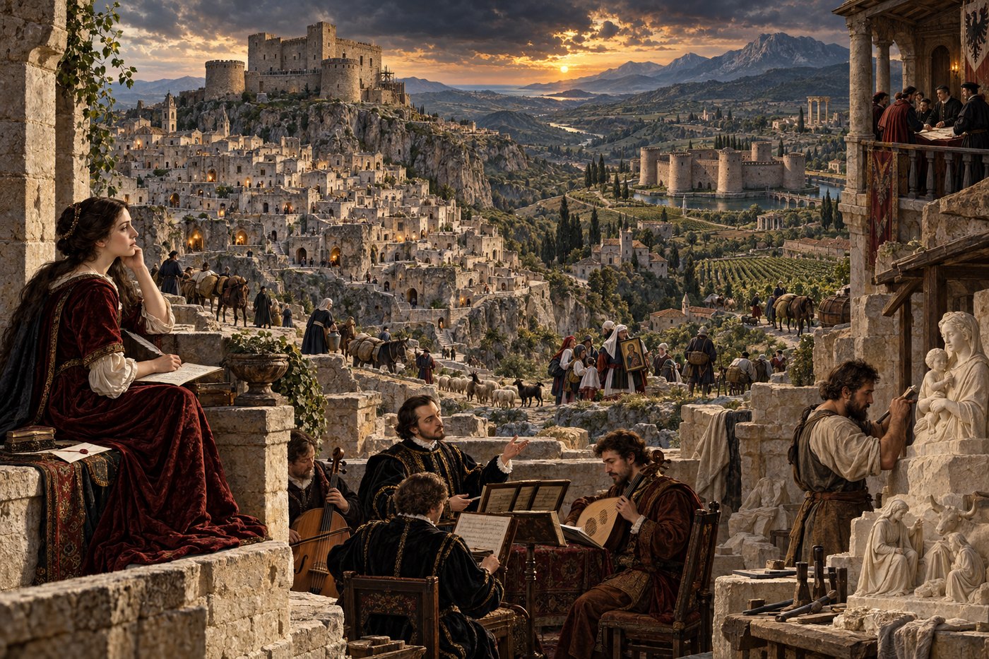 La Renaissance en Basilicate — carte des sites