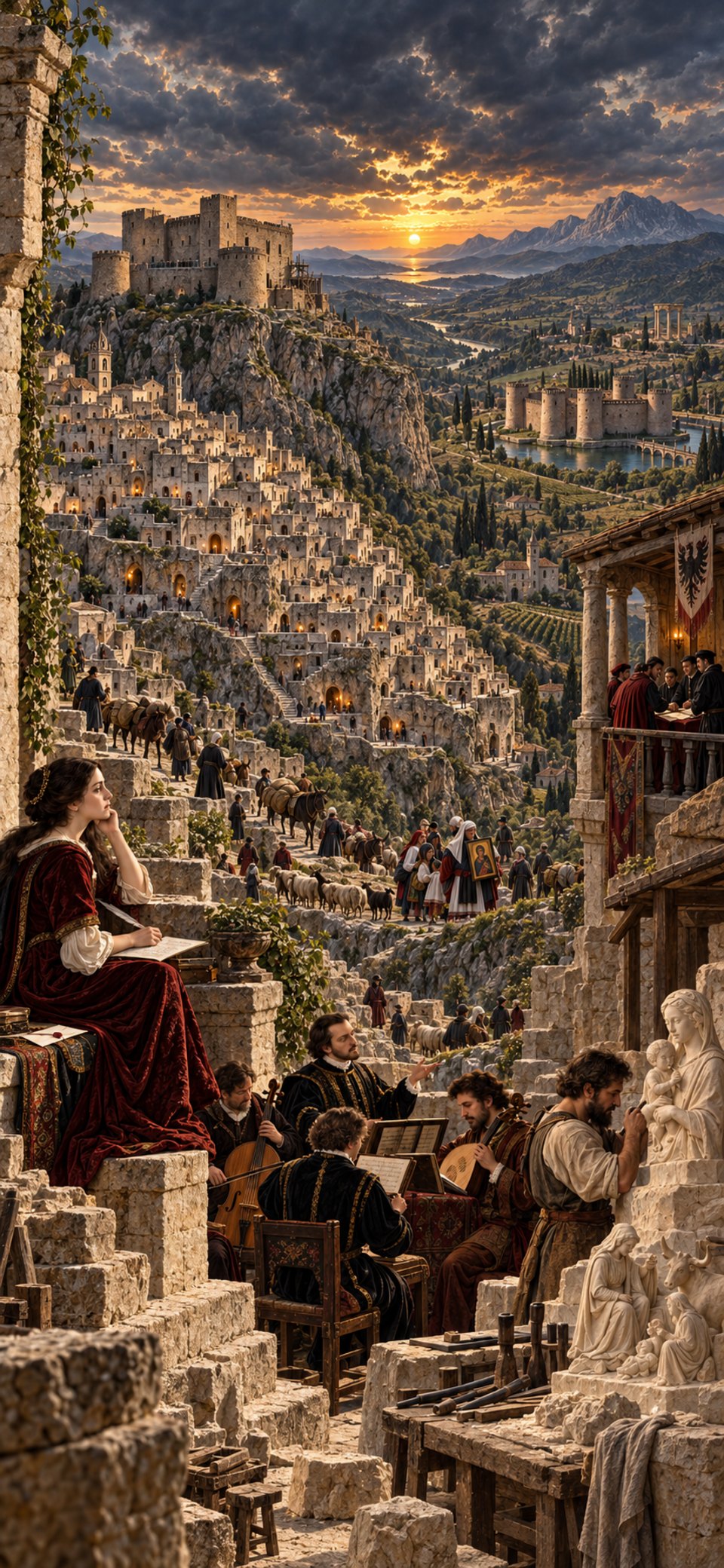 Carte des sites Renaissance en Basilicate